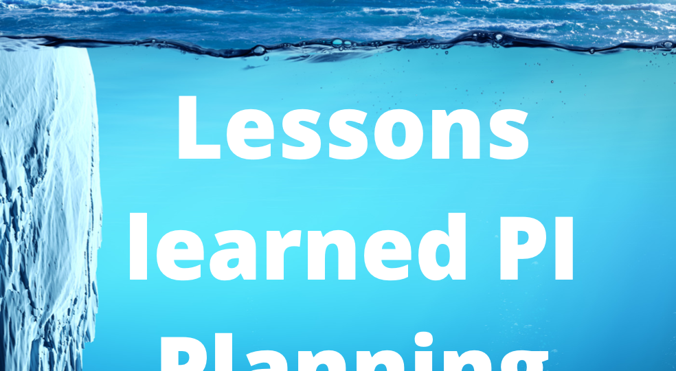 Lessons Learned PI Planning - Iteration PlanniNG LOGO